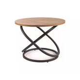 Hectarul - Masuta de cafea cu cadru metalic si blat din MDF, 79 cm diametru, 46 cm inaltime, CT14