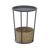 Hectarul - Masuta de cafea din metal si poliester Ø44Χ60 Ethnic Inart