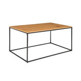 Hectarul - Masuta de cafea maro/negru din otel si PAL melaminat 60x90 cm Vita House Nodic