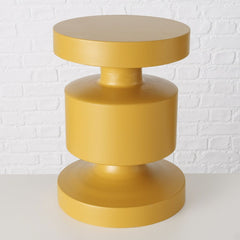 Masuta de cafea galbena din fier Ø30 cm Shaly Boltze