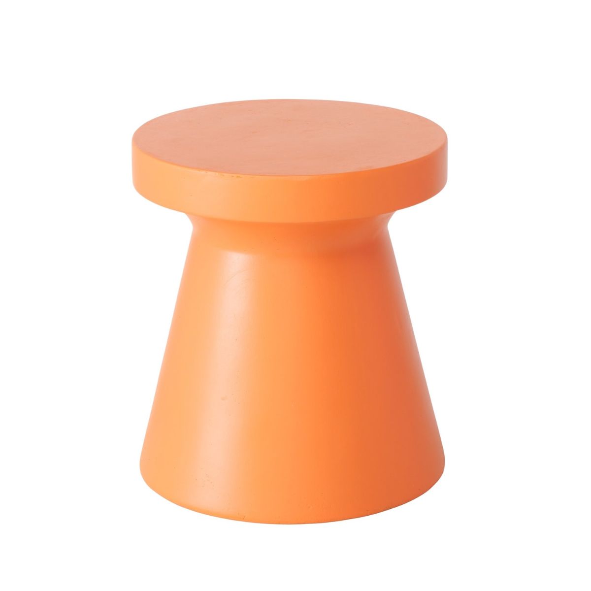 Masuta de cafea portocalie Ø35 cm din compozit Salvatore Boltze, 1, hectarul.ro