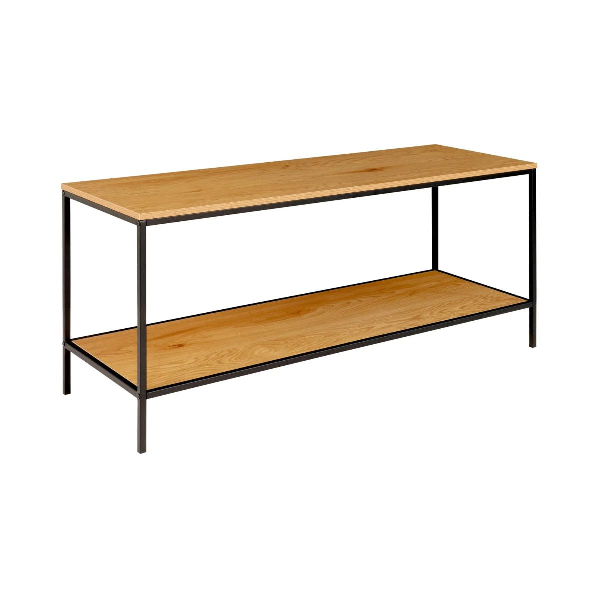 Comoda TV maro/negru din otel si PAL melaminat 100 cm Vita House Nordic, 1, hectarul.ro