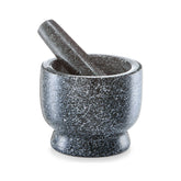 Hectarul - Mojar cu pistil, negru, din granit, Ø12x10, Mortar and pestle Zeller