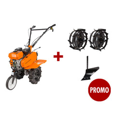 Promotie Motosapa 7CP+ Roti Agricole + Roti Metalice + Plug Evotools