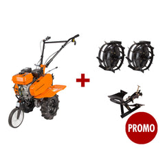 Promotie Motosapa 7CP+ Roti Agricole + Roti Metalice + Plug Reversibil Evotools
