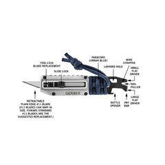 Multitool EDC (everyday carry) GERBER, Prybrid-X,albastru