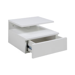 Noptiera suspendata alba din MDF Ashlan Actona