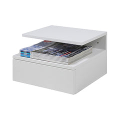 Noptiera suspendata alba din MDF Ashlan Actona