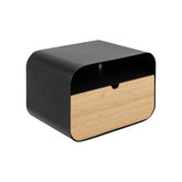 Hectarul - Noptiera suspendata negru/maro din otel si bambus Joliet Actona