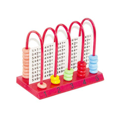 Numaratoare dubla din lemn cu 5 coloane si operatii matematice, WD 2015