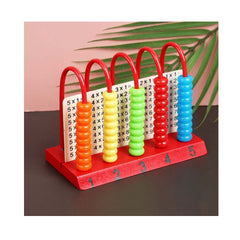 Numaratoare dubla din lemn cu 5 coloane si operatii matematice, WD 2015
