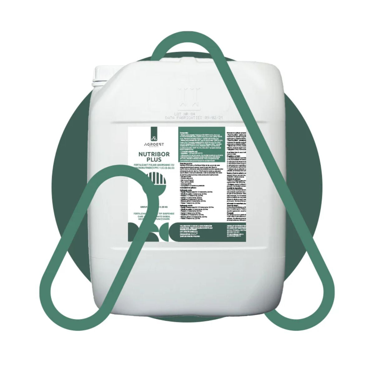 Fertilizant Foliar cu Bor, NUTRIBOR PLUS 10 litri, 1, hectarul.ro