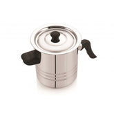 Hectarul - Oala pentru lapte , din inox cu capac din inox , 3 l , Grunberg GR1518