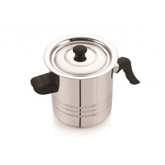 Oala pentru lapte , din inox cu capac din inox , 3 l , Grunberg GR1518