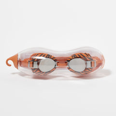 Ochelari de inot pentru copii cu model tigru si protectie UV 380 Sunnylife