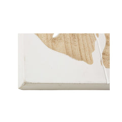 Oglinda alb/maro din lemn, MDF si sticla 76x54 cm Folium Bizzotto