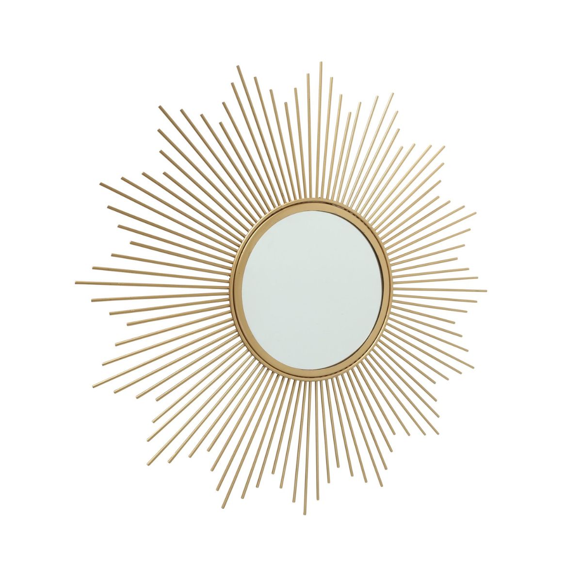 Oglinda aurie din fier si sticla Ø50 cm Brooklyn Boltze, 1, hectarul.ro