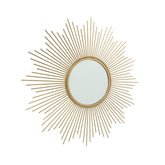 Hectarul - Oglinda aurie din fier si sticla Ø50 cm Brooklyn Boltze