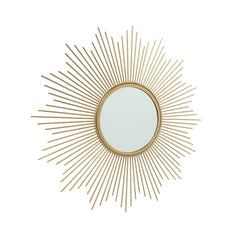 Oglinda aurie din fier si sticla Ø50 cm Brooklyn Boltze