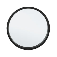 Oglinda cu rama neagra din lemn si sticla Ø52 cm Tiziano Bizzotto