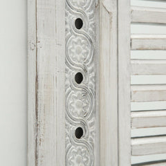 Oglinda de perete gri-retro din lemn, 55x73 cm, Lindsay Boltze