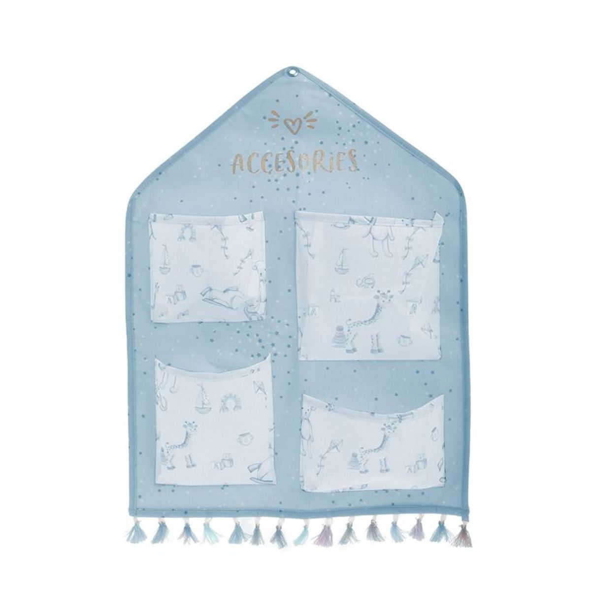 Organizator de perete albastru deschis pentru copii 56Χ42 Inart, 1, hectarul.ro