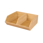 Hectarul - Organizator din bambus pentru accesorii cu 2 compartimente 31 x 35 x 12 cm Bambou & Co