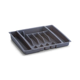 Hectarul - Organizator pentru tacamuri extensibil, negru, din plastic, 29-48 cm, Cutlery box Zeller