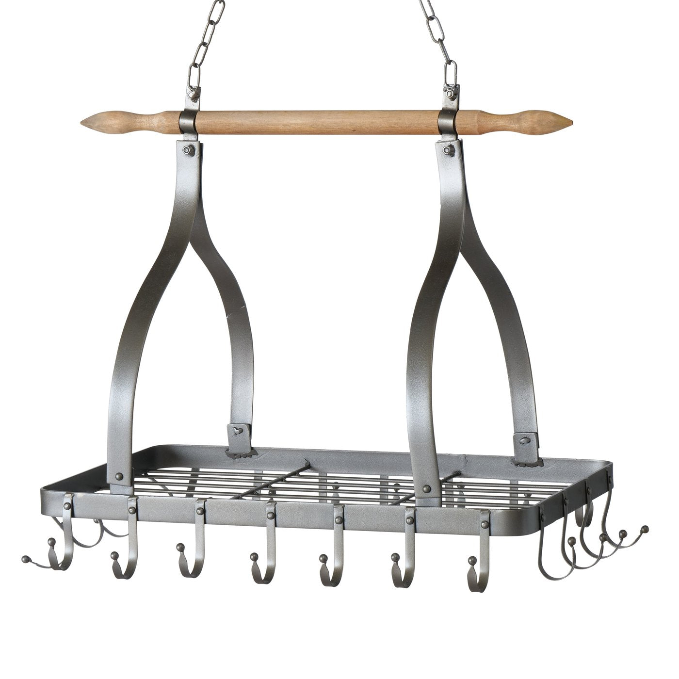 Organizator suspendat pentru bucatarie, argintiu, din fier, Capua Boltze, 1, hectarul.ro