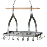 Hectarul - Organizator suspendat pentru bucatarie, argintiu, din fier, Capua Boltze