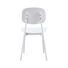 Pachet 3+1 Scaun de bucatarie alb din polipropilena Compact