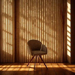 Pachet 3+1 Scaun dining rotativ gri heather Noran DC-53