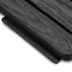 Palisada de gradina, model lemn, 58 cm, negru