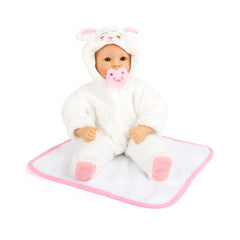 Papusa 43 cm din material plastic si textil Lambkin Small Foot