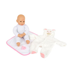 Papusa 43 cm din material plastic si textil Lambkin Small Foot