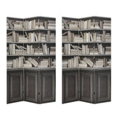 Hectarul - Paravan cu 2 fete, Canvas, Multicolor, Bookcase