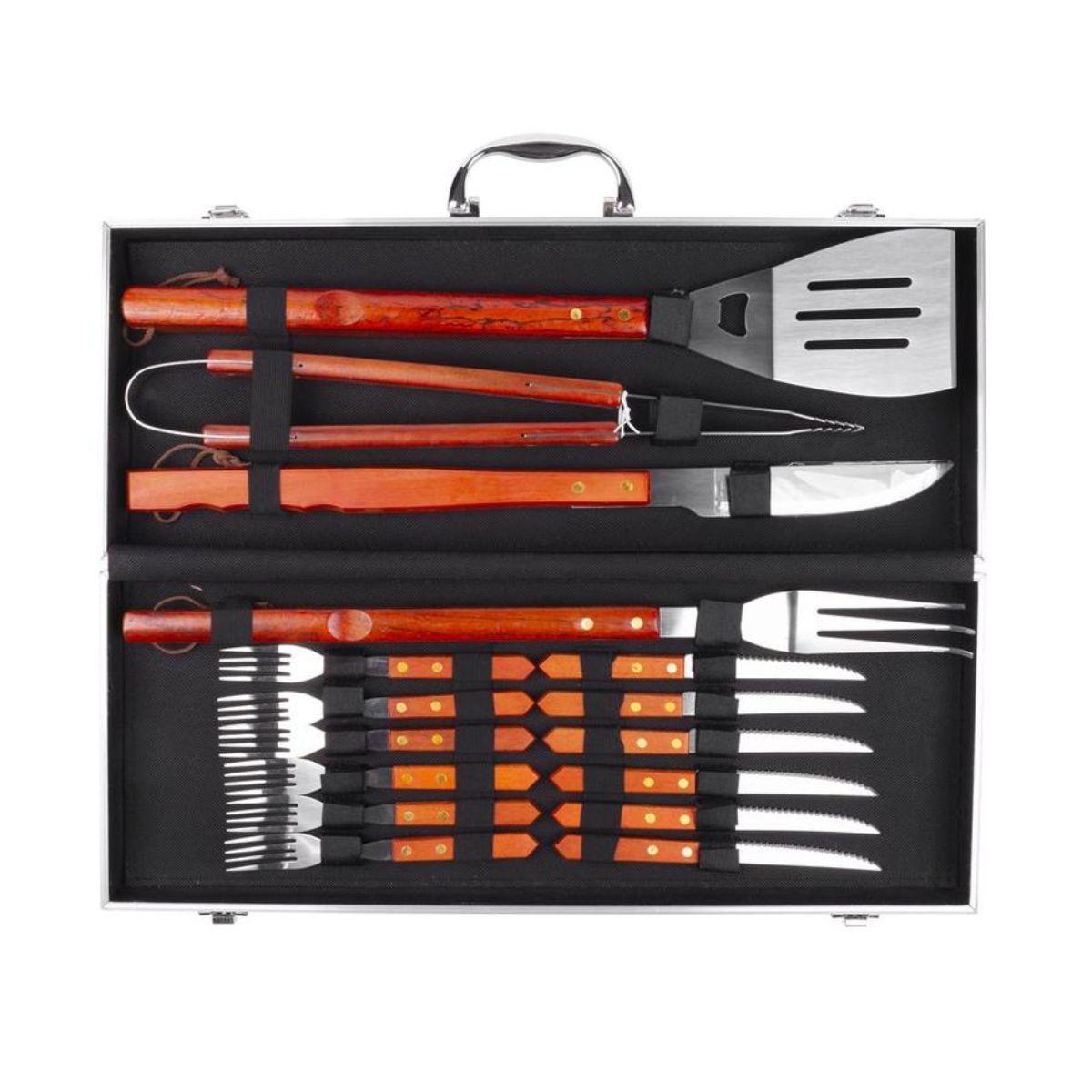Set ustensile pentru gratar, 16 piese, STRENDPRO, 1, hectarul.ro