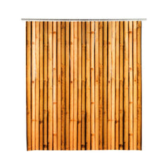 Perdea de dus maro din poliester 180x200 cm Bambusa Wenko