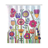 Hectarul - Perdea de dus multicolora din poliester Full Bloom Rollin Art Wenko