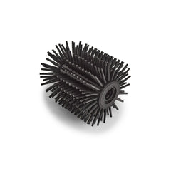 Perie de toaleta cu suport, argintiu, din metal si cauciuc, 35,3 cm, WC-Bürste Zeller