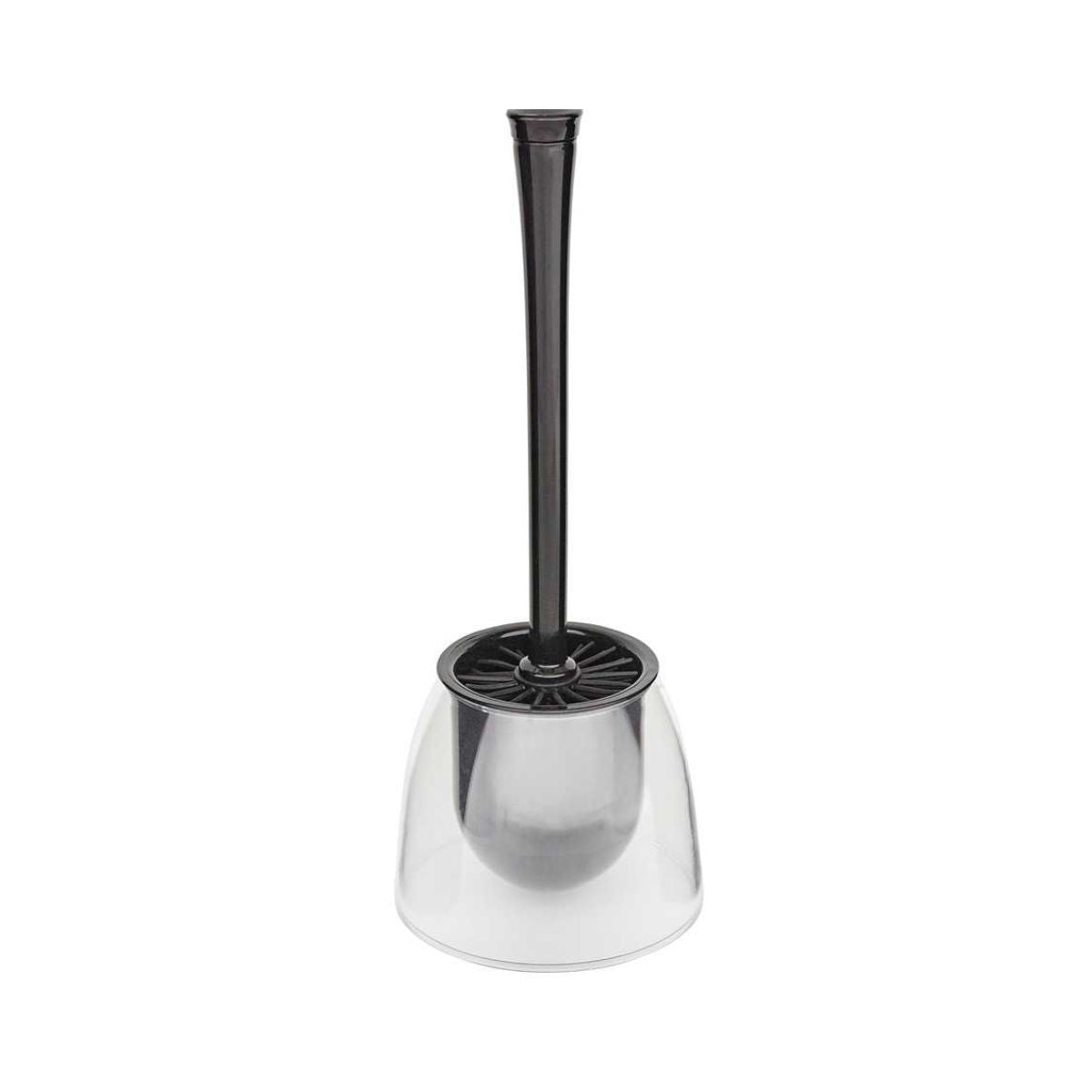 Perie de toaleta din plastic negru/transparent Fiesta Wenko, 1, hectarul.ro