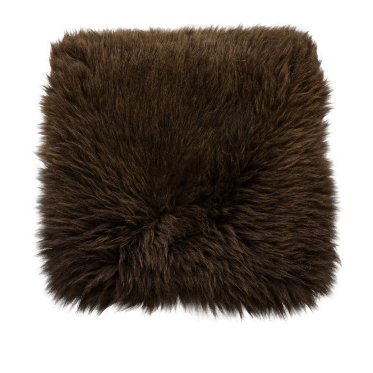 Perna de scaun din blana naturala de oaie islandeza, 37x37 cm, Maro, 1, hectarul.ro