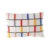 Hectarul - Perna decorativa alb / multicolor 50x30 cm Ilo Boltze