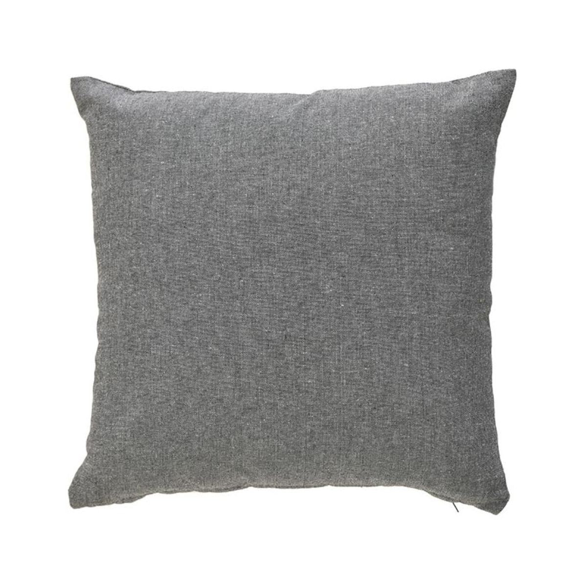 Perna decorativa gri inchis din bumbac 40X40 cm Inart, 1, hectarul.ro