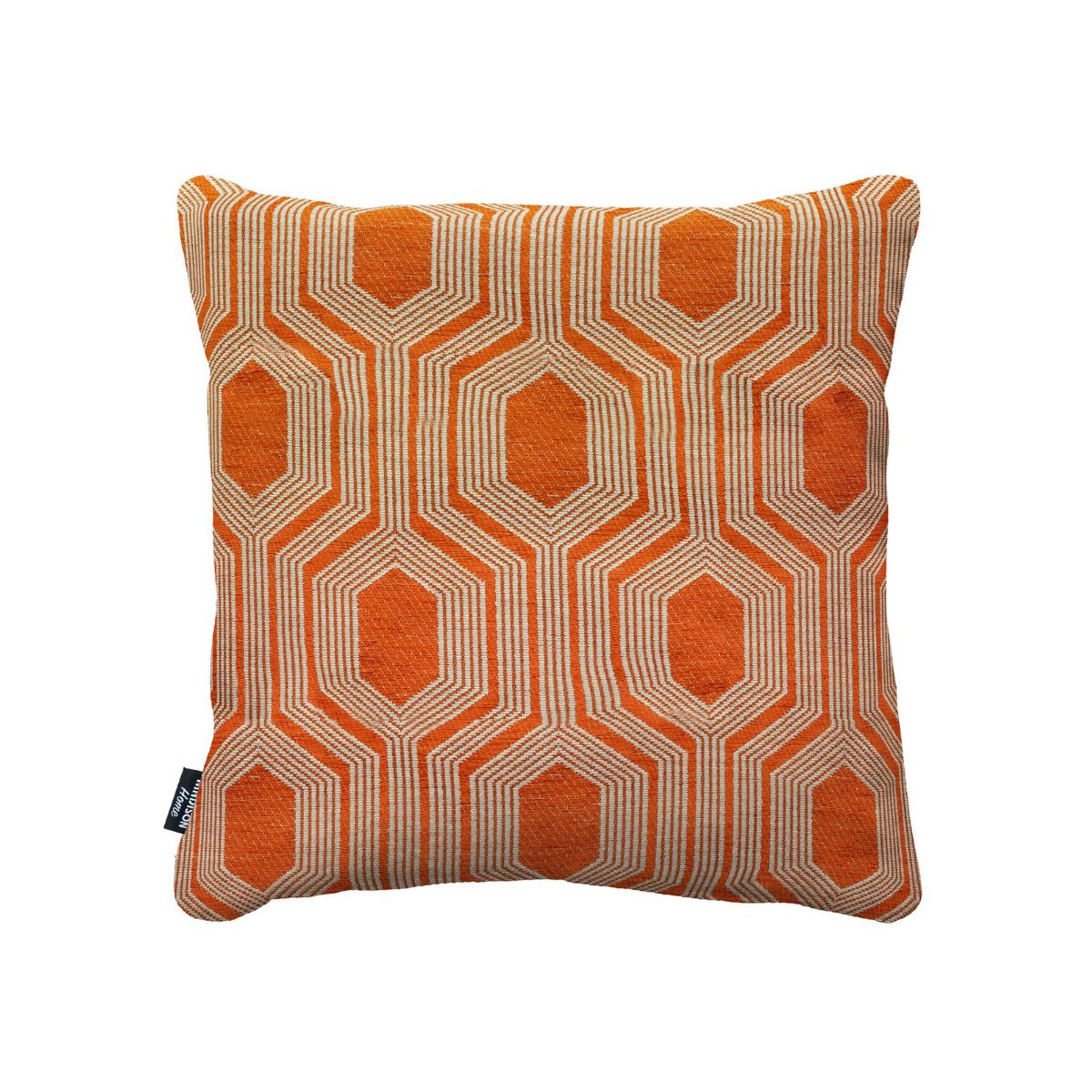 Perna decorativa portocaliu terra 45x45 cm Boston Madison, 1, hectarul.ro