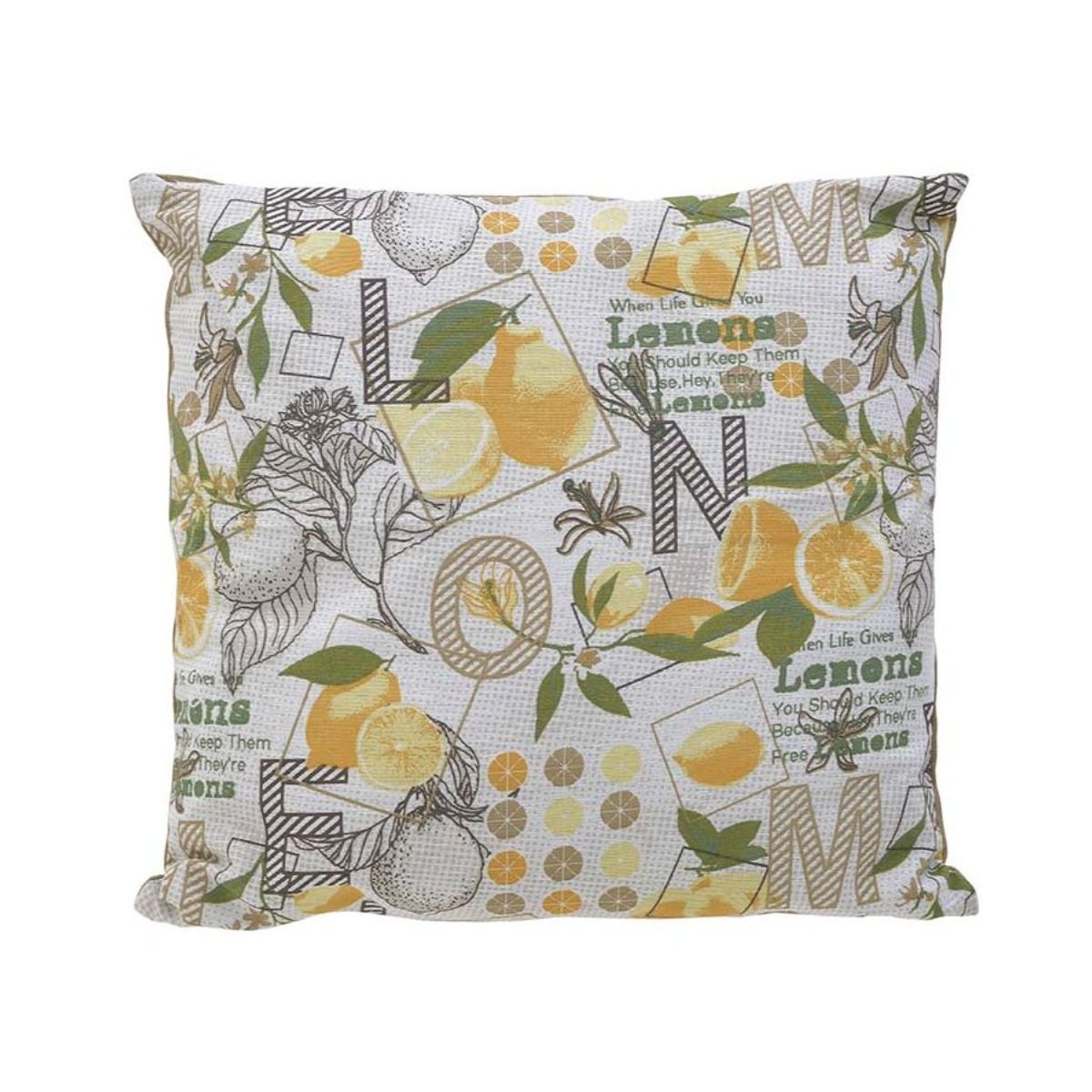 Perna din bumbac 40X40 cm Lemon Inart, 1, hectarul.ro