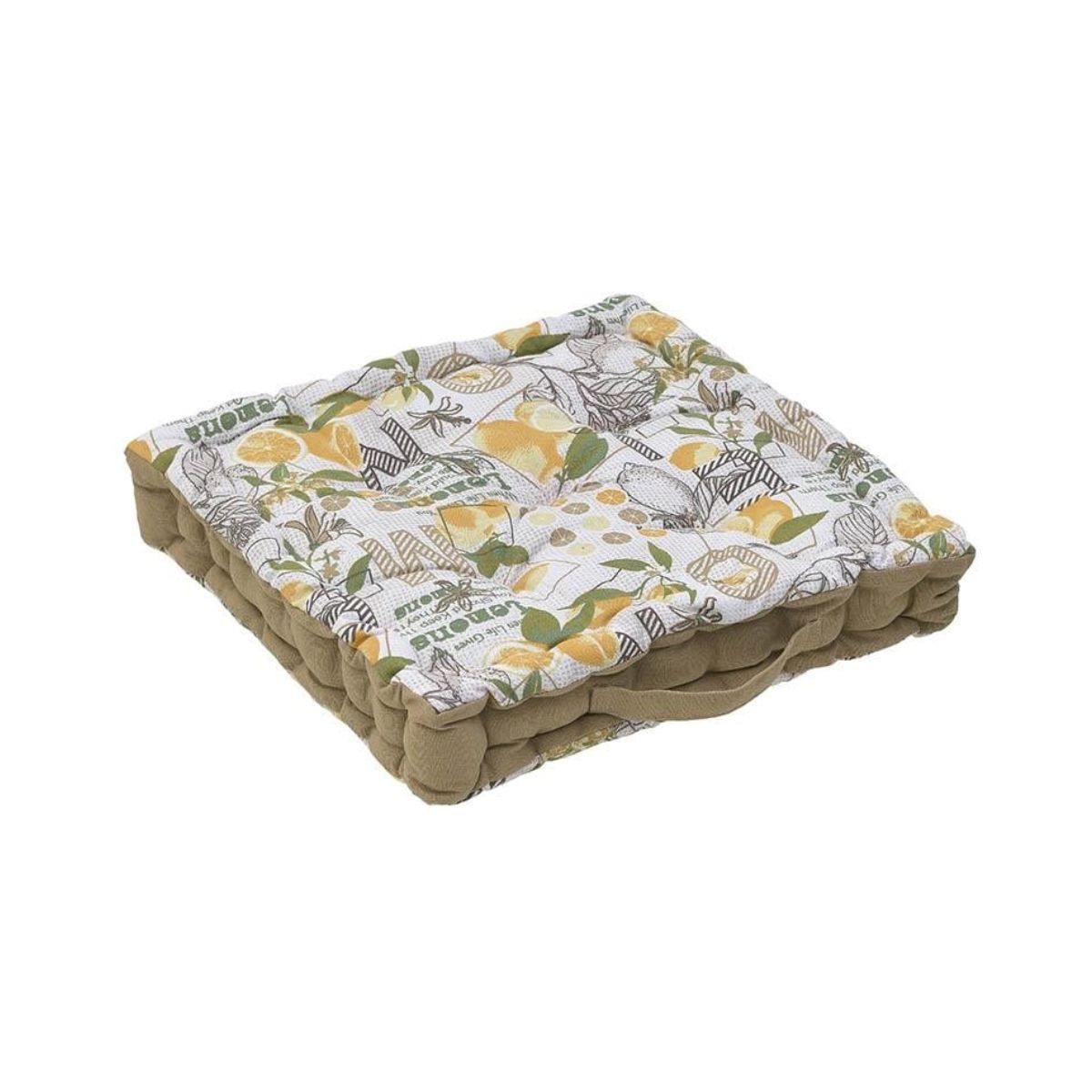 Perna din material textil, tesatura, model lemon, 40x40x7, 1, hectarul.ro