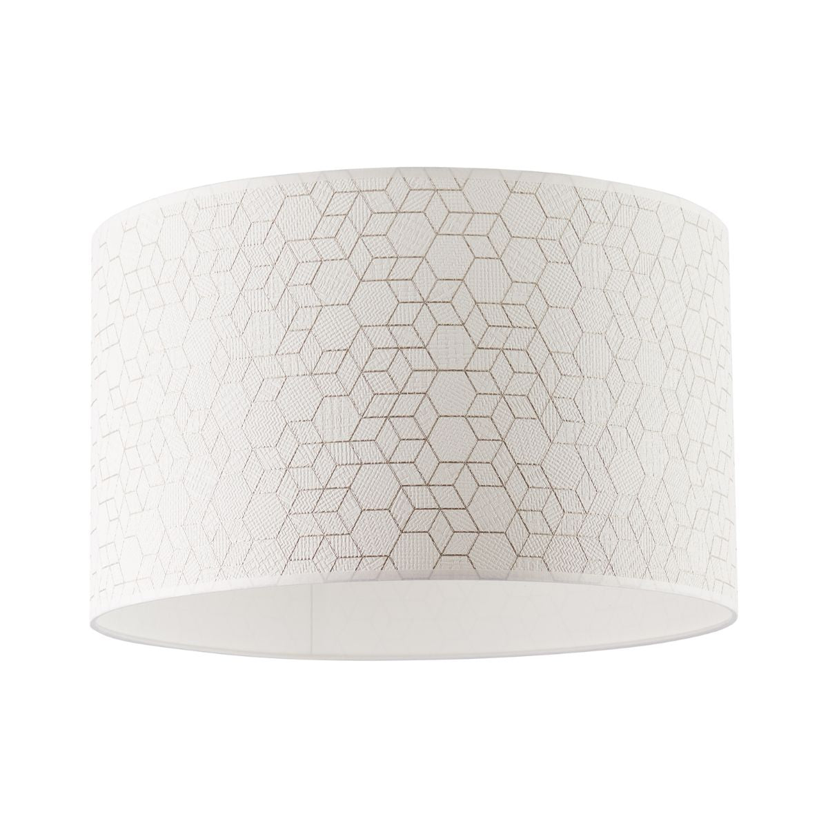 Plafoniera alba din textil 40cm Galance Brilliant, 1, hectarul.ro