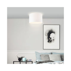 Plafoniera alba din textil Esher 38 cm Brilliant