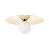 Hectarul - Plafoniera aurie din metal Zon LED Brilliant